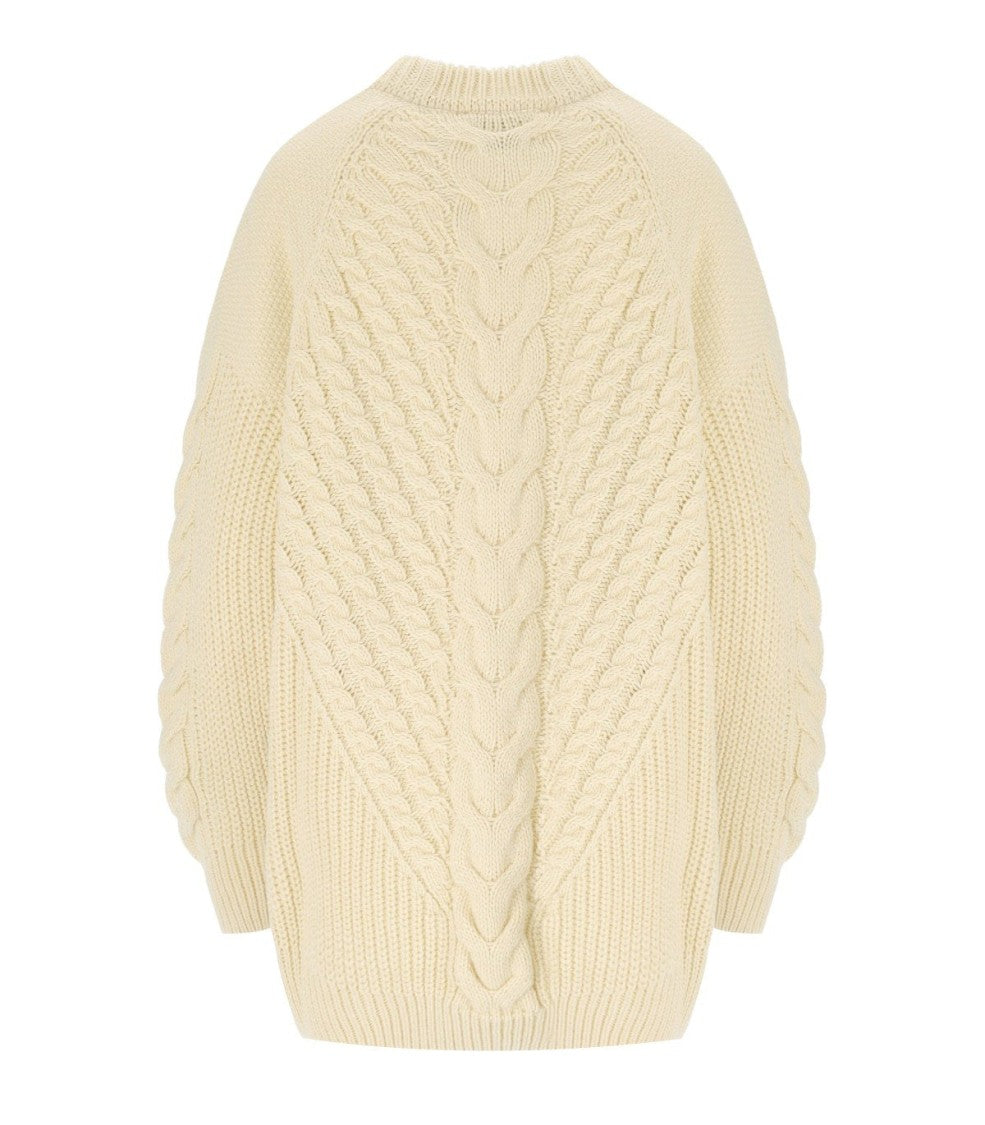 Essentiel Antwerp Grive Ecru Crewneck Sweater