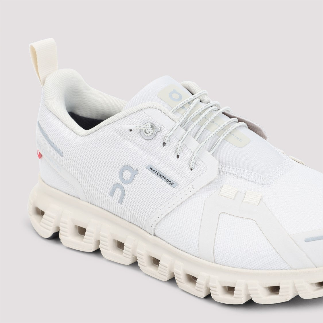 On Pearl Cream White Textile Cloud 6 Wp Sneakers