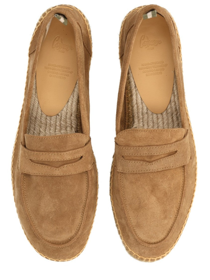 Castaner Nacho Penny Loafer Suede Jute Mules