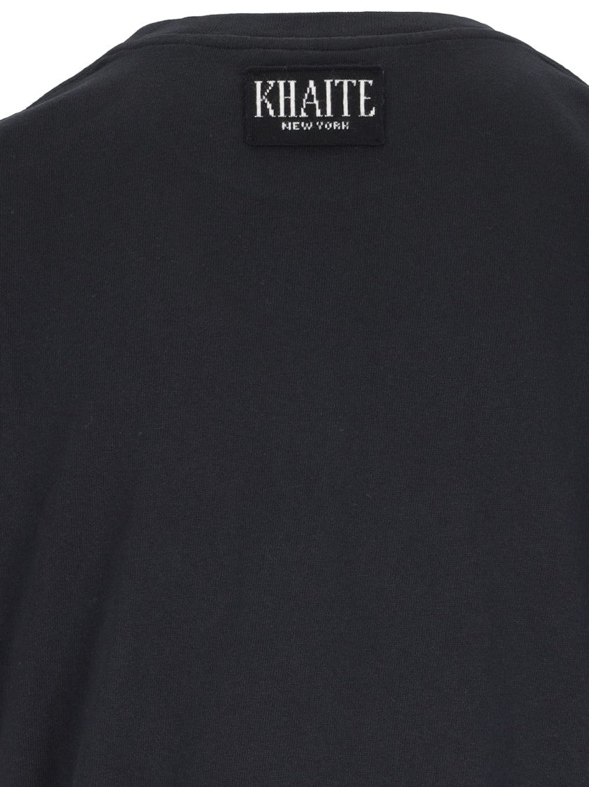 Khaite "Mae" Logo T-Shirt Black