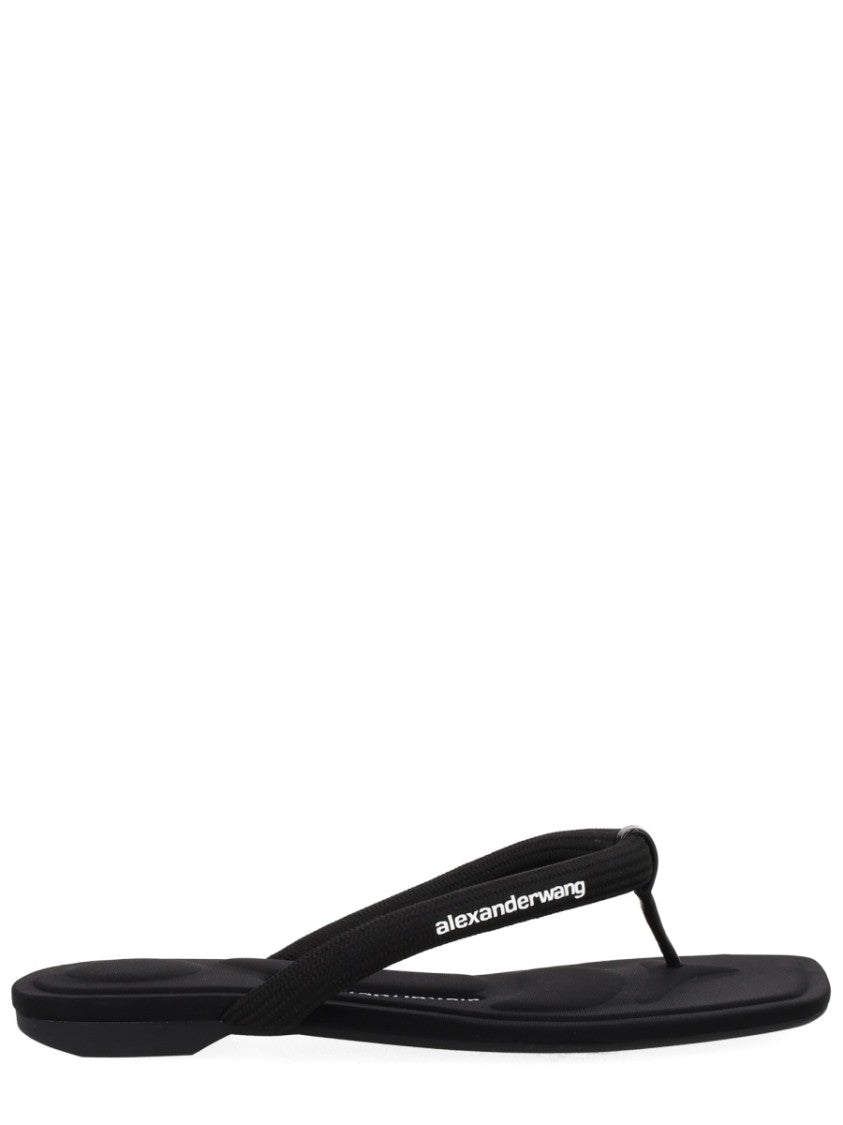 Alexander Wang Neutrals Jenna Tubular Padded Flop Sandals