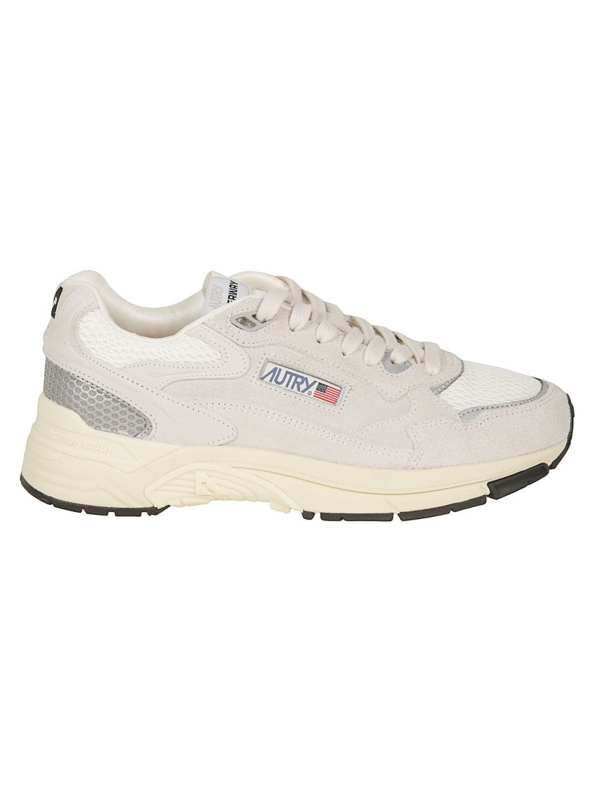 Autry Hyperway Suede-Blend Low Sneakers