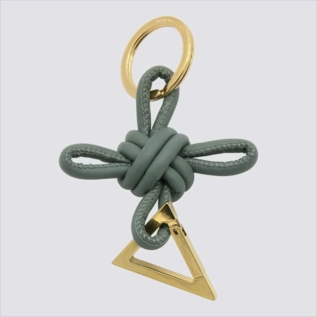Bottega Veneta Knotted Lambskin Leather Keyring