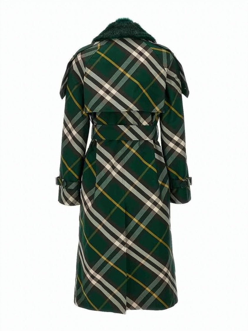Burberry Double-Breasted Trench Coat With Belted Waist