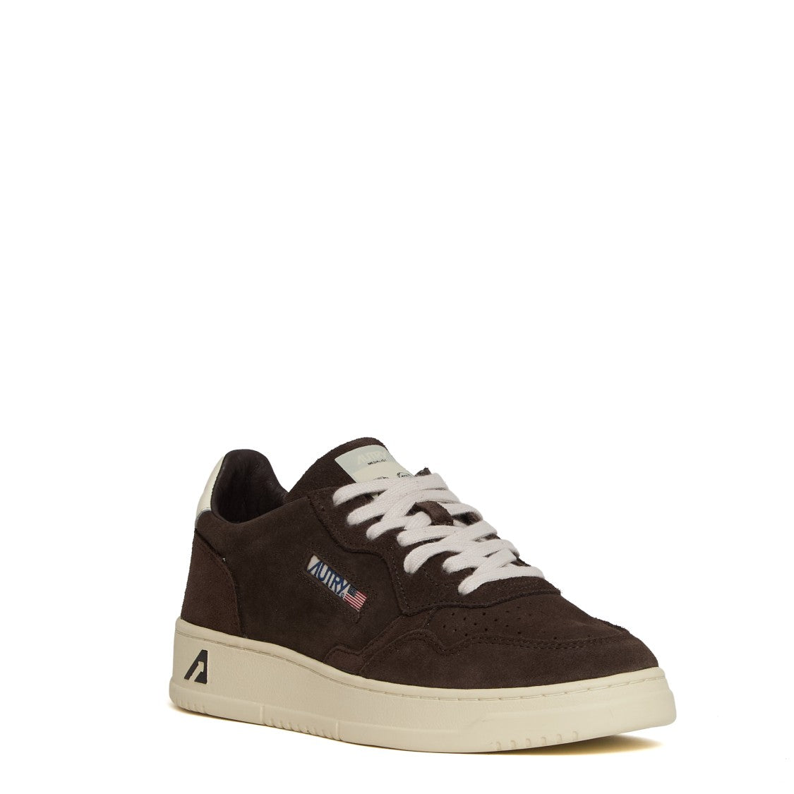 Autry Medalist Low Sneakers In Moka Leather
