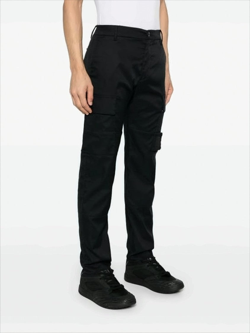 C.P. Company Straight Pants With Cargo Pockets And Smooth Finish