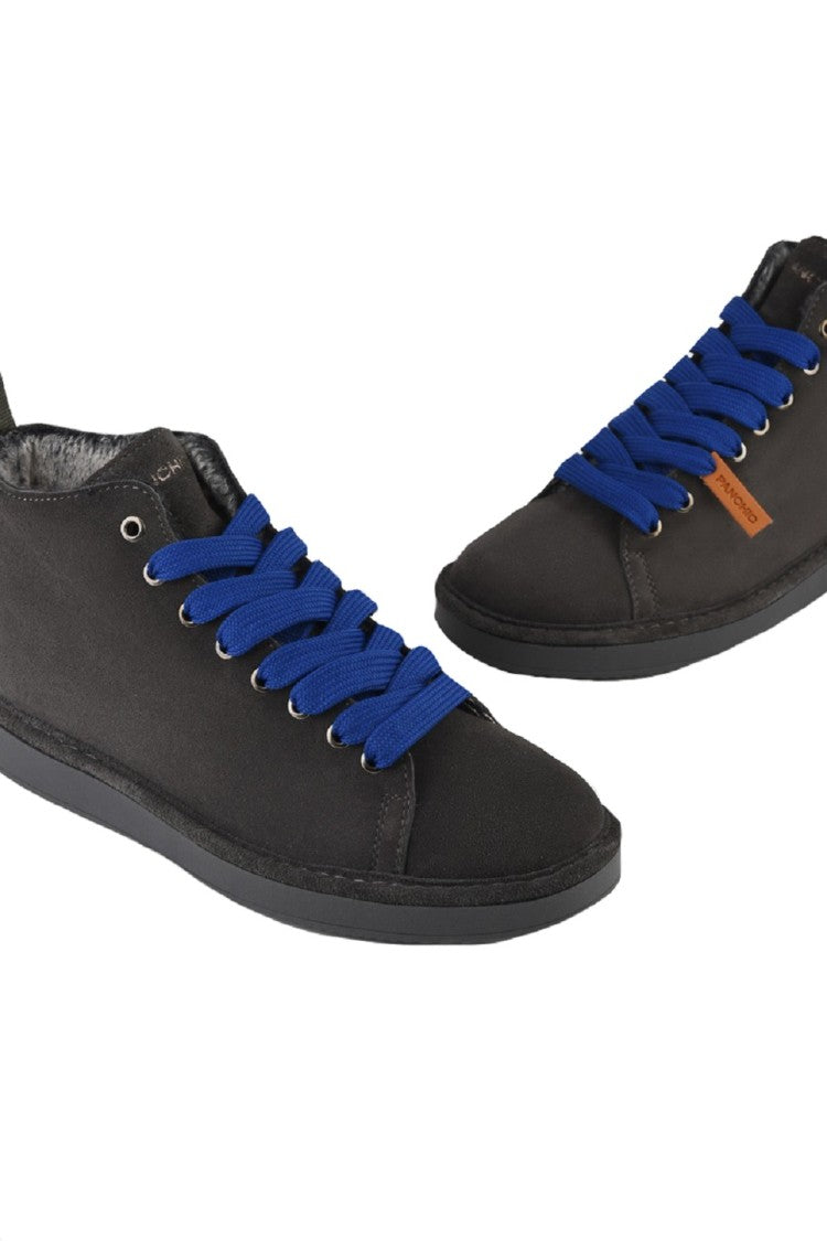 Panchic Sneakers With Leather Construction And Faux Fur Lining
