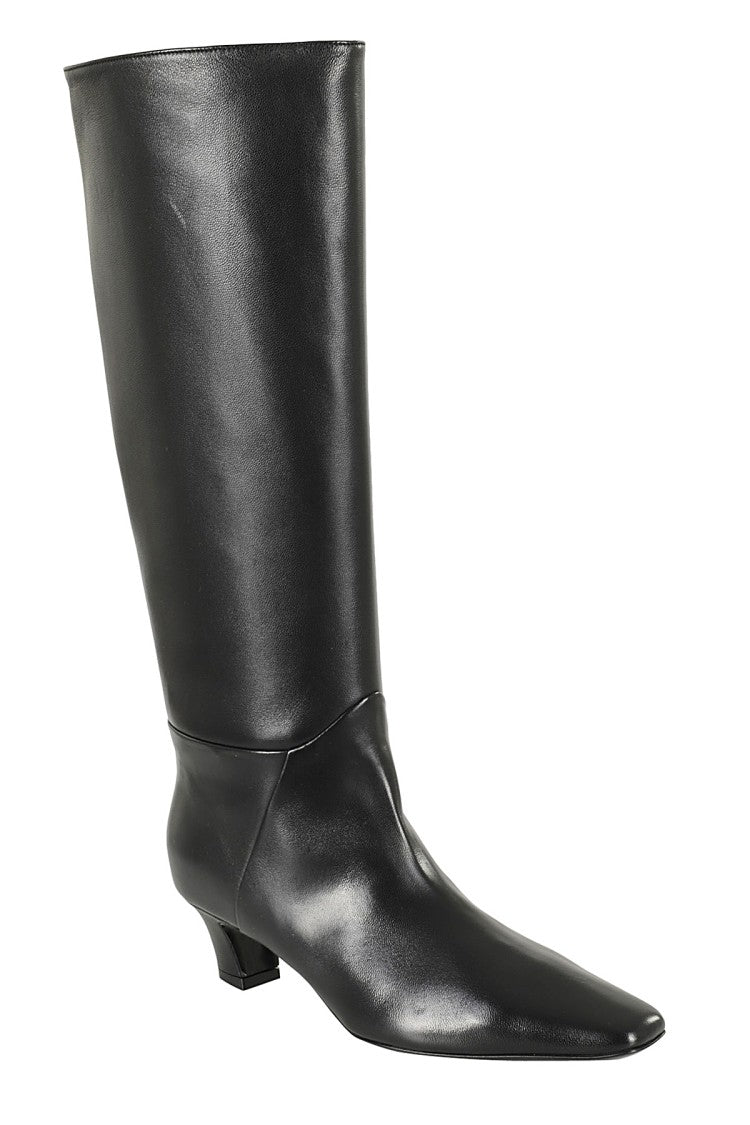 Giampaolo Viozzi Knee-High Nappa Boots With Square Toe