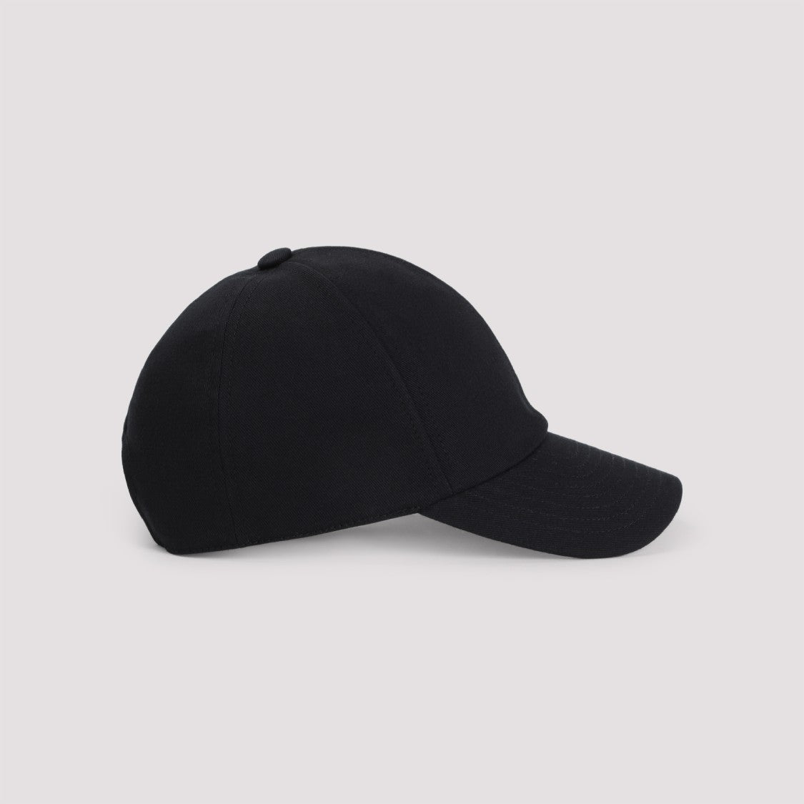 Courrèges Classic Black Cotton Cap