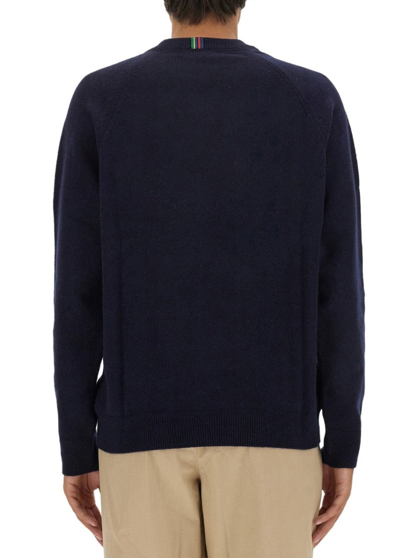 Ps Paul Smith Relaxed Fit Crew Neck Merino Wool Sweater