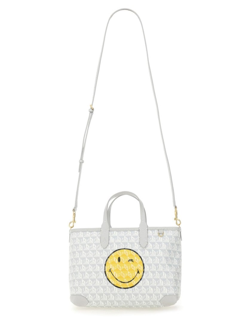 Anya Hindmarch Light Grey I Am A Plastic Tote Bag
