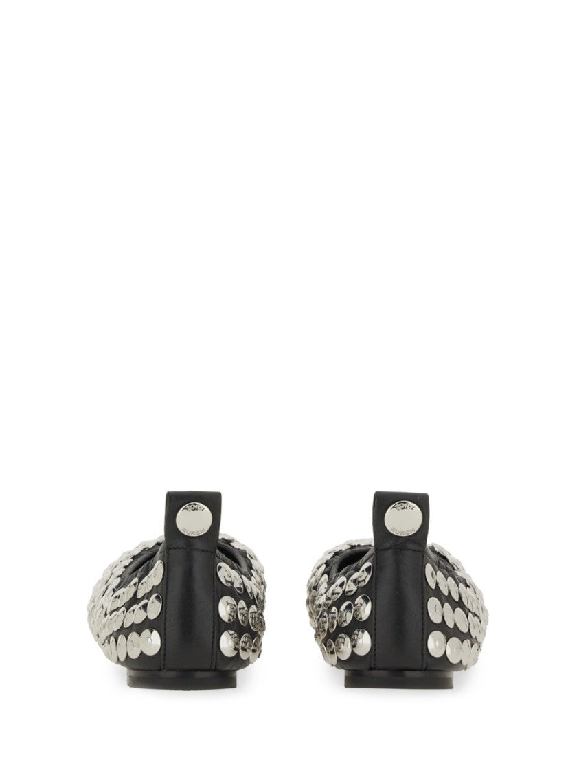 Tory Burch "Silver" Ballerina