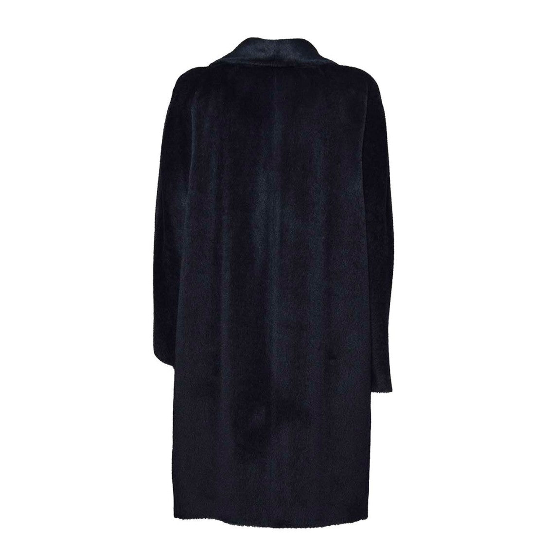 Max Mara Midi Coat In Alpaca And Wool Blend