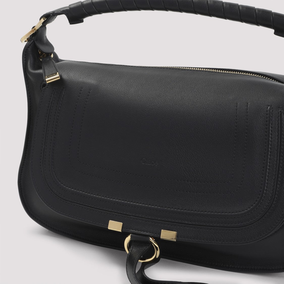 Chloé Calf Leather Shoulder Bag With Gold-Tone Hardware