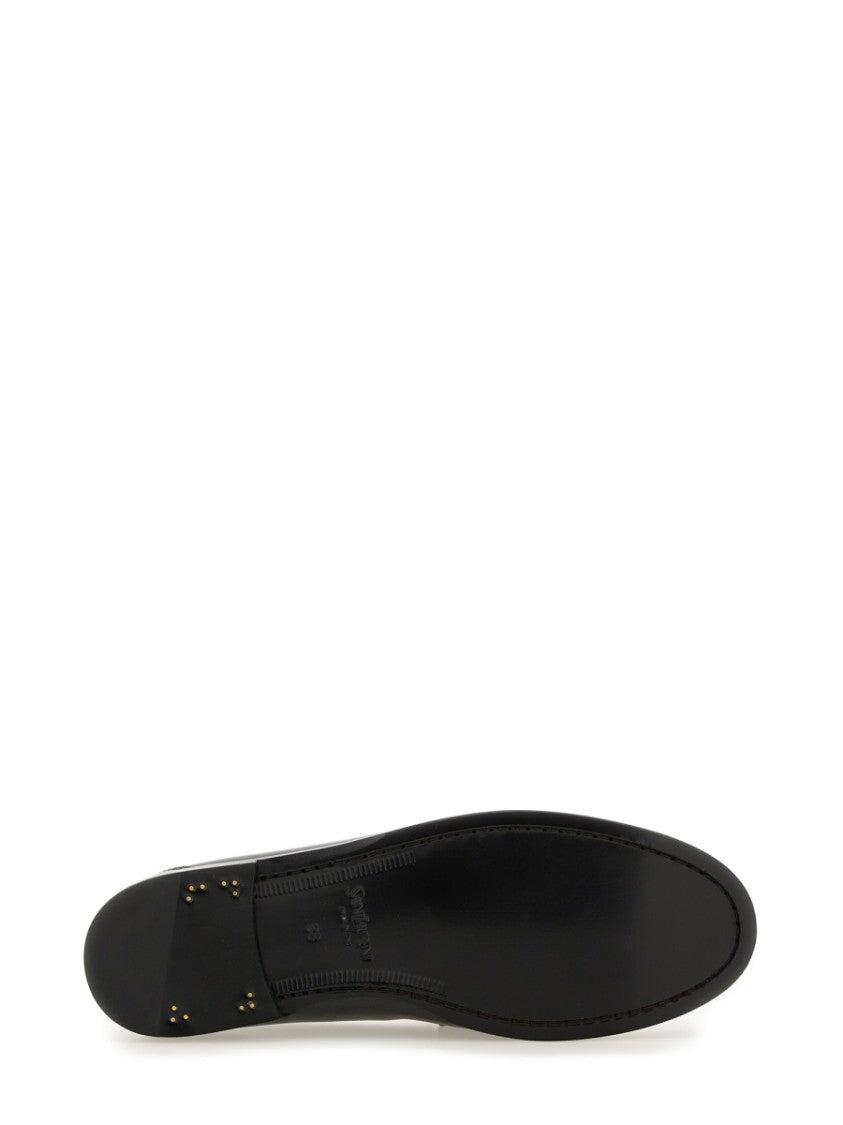 Saint Laurent Moccasin With Gathered Detail And Low-Profile Sole