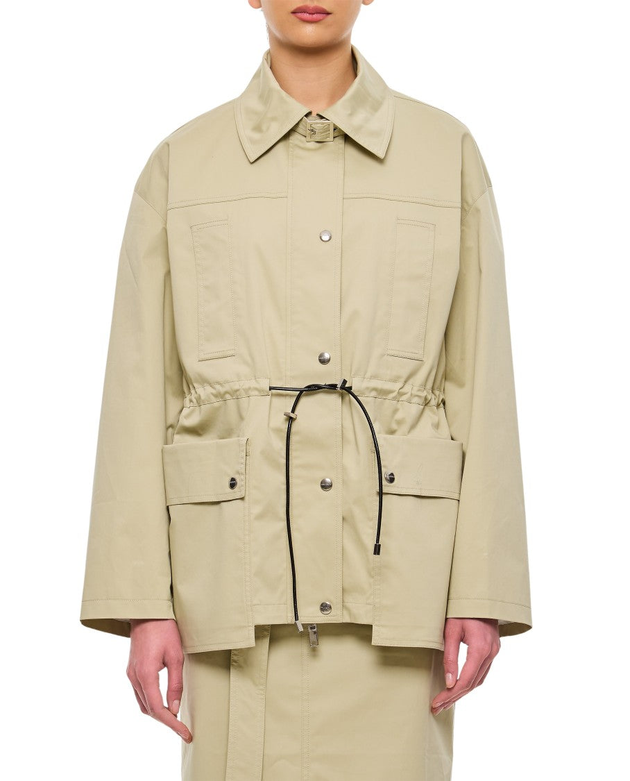 Halfboy Biege Parka With Drawstring Waist