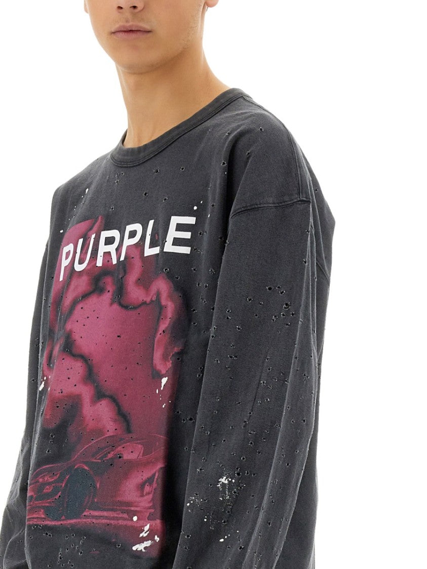 Purple Brand Jersey Sweatshirt