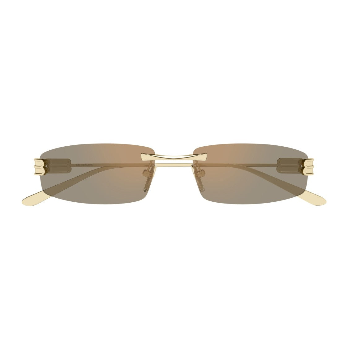 Balenciaga Bb0488s Rimless Rectangular Sunglasses