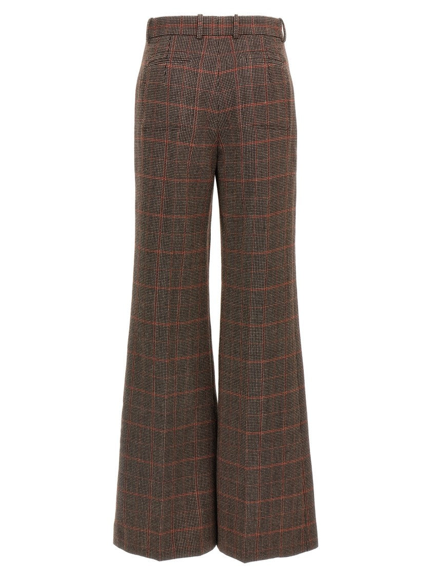 Chloé Check Wool Pants
