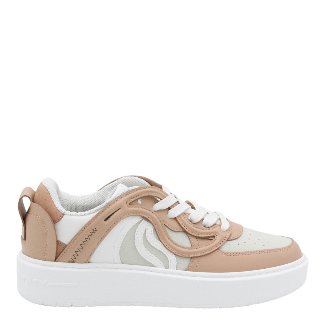 Stella Mccartney Lace-Up Sneakers With Cutout Swirl Paneling