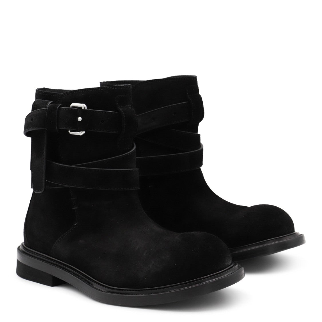 Moschino Black Leather Boots