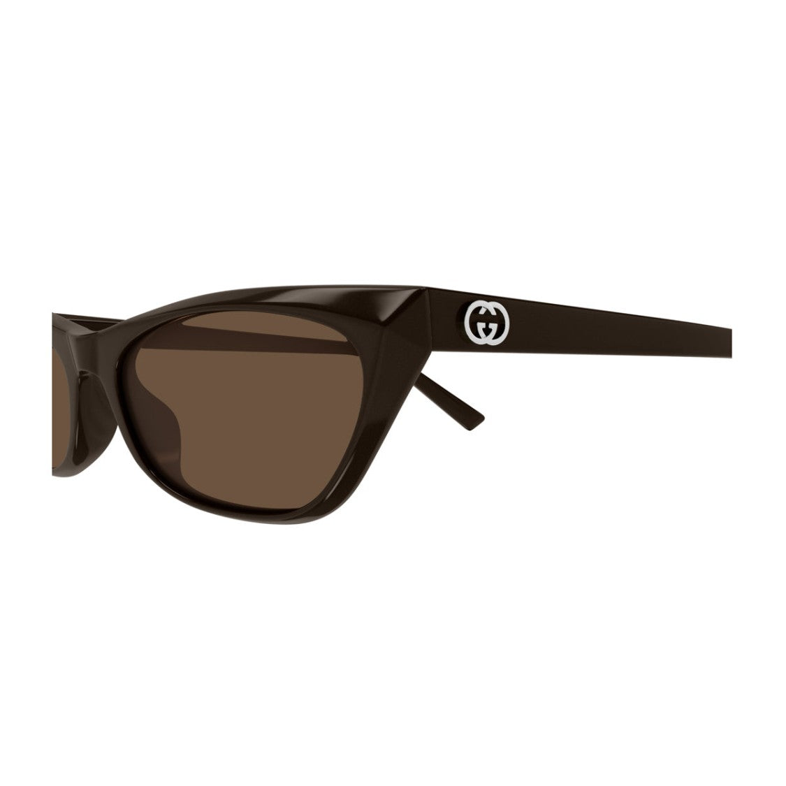 Gucci Brown Linea Emblem Gg2203s Cat-Eye Sunglasses
