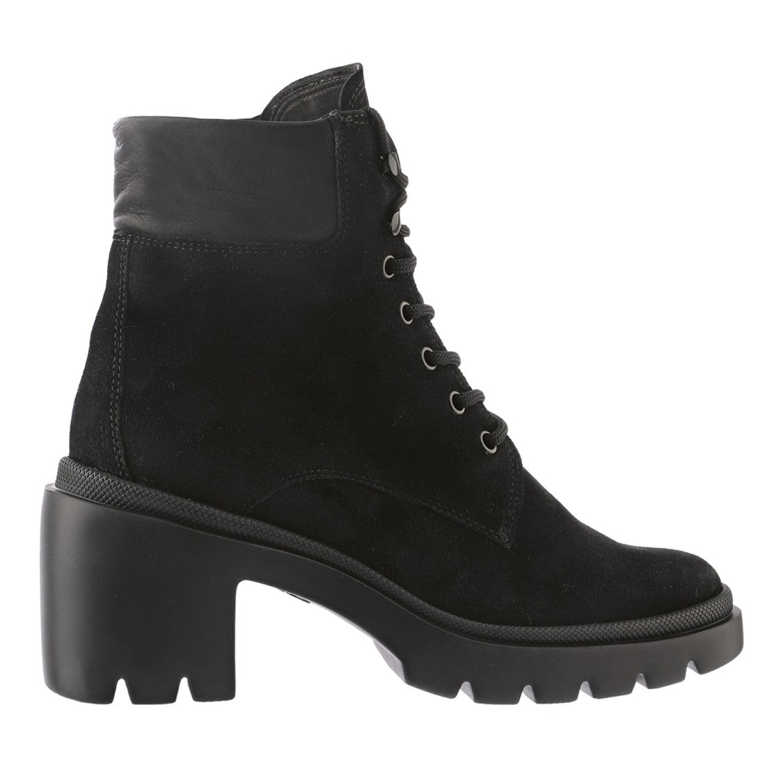 Högl Black Gia Suede Chunky Block Heel Boots