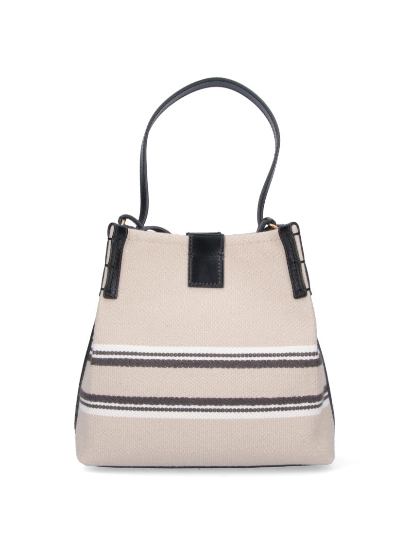 Balmain "Release" Bucket Bag – White