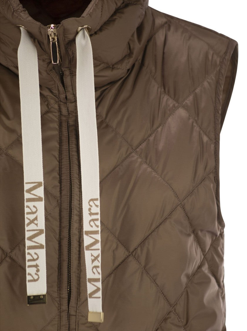 Max Mara Tegic - Drip-Proof Canvas Padded Waistcoat