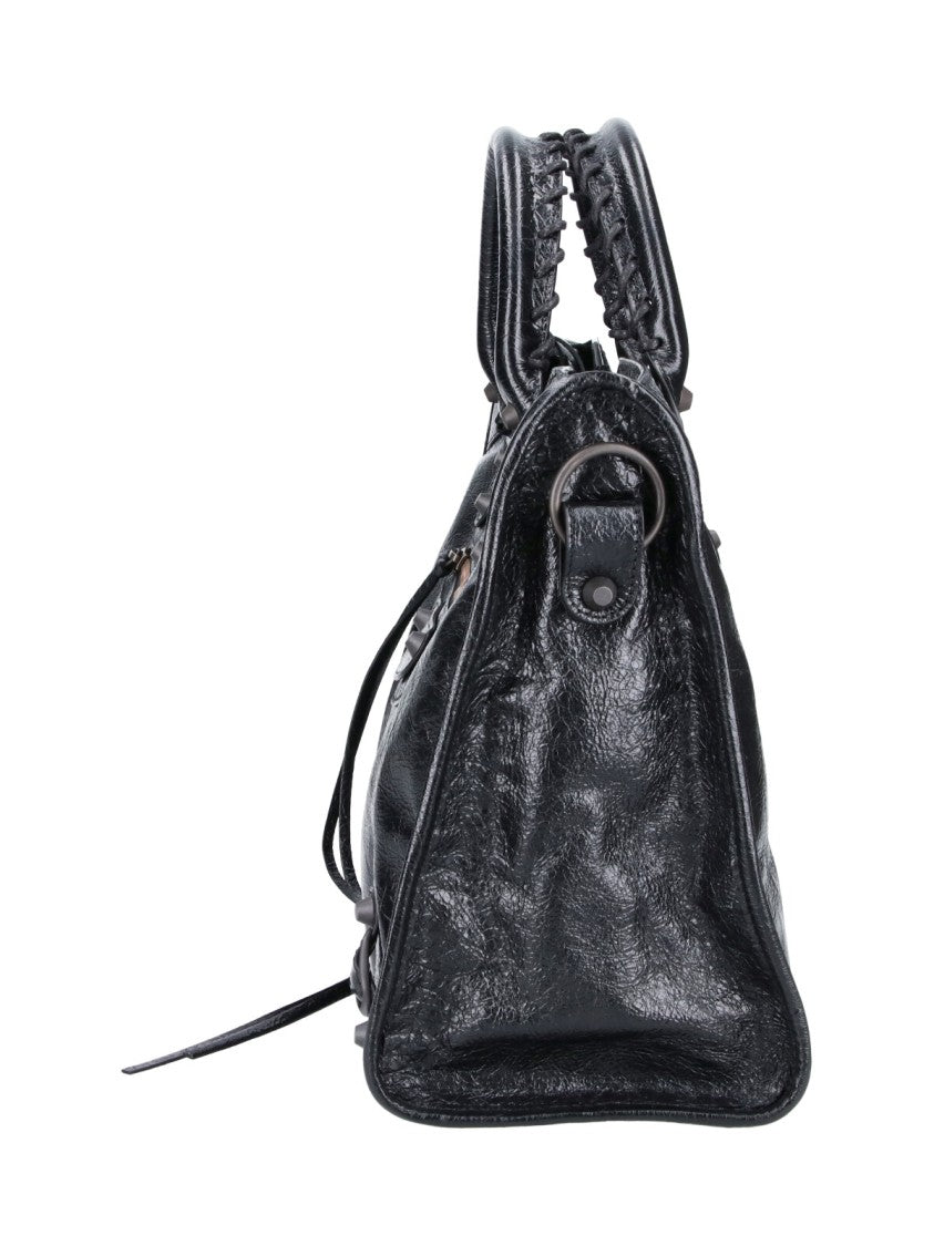 Balenciaga Black Medium Le City Lamb Bag