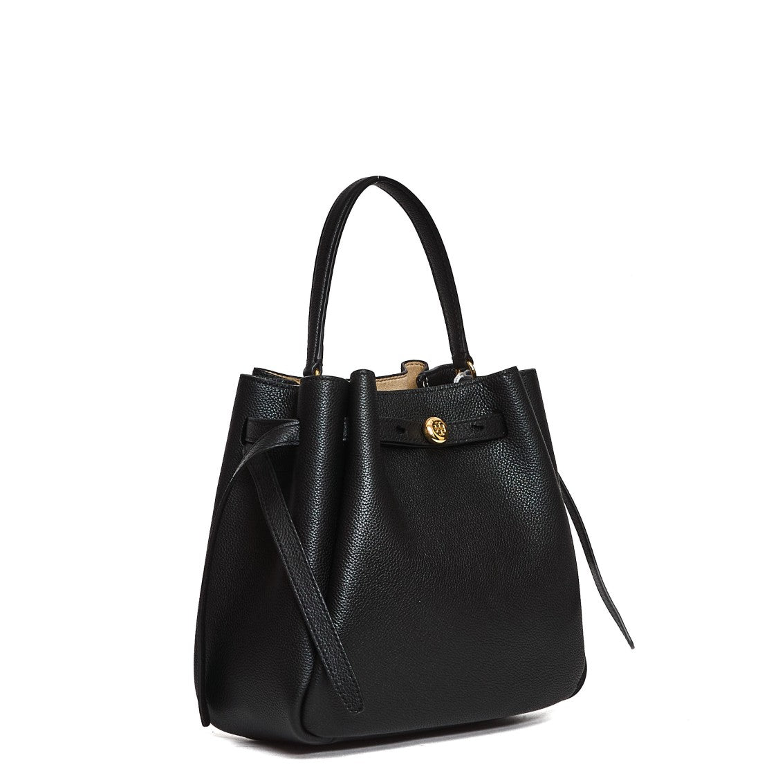 Tory Burch Romy Grainy Leather Small Bucket Bag