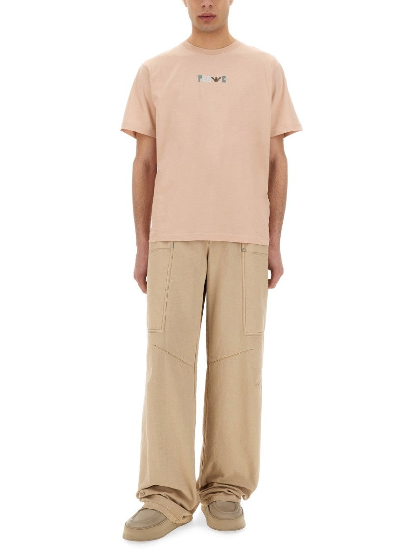 Emporio Armani Relaxed-Fit T-Shirt With Maxi Print