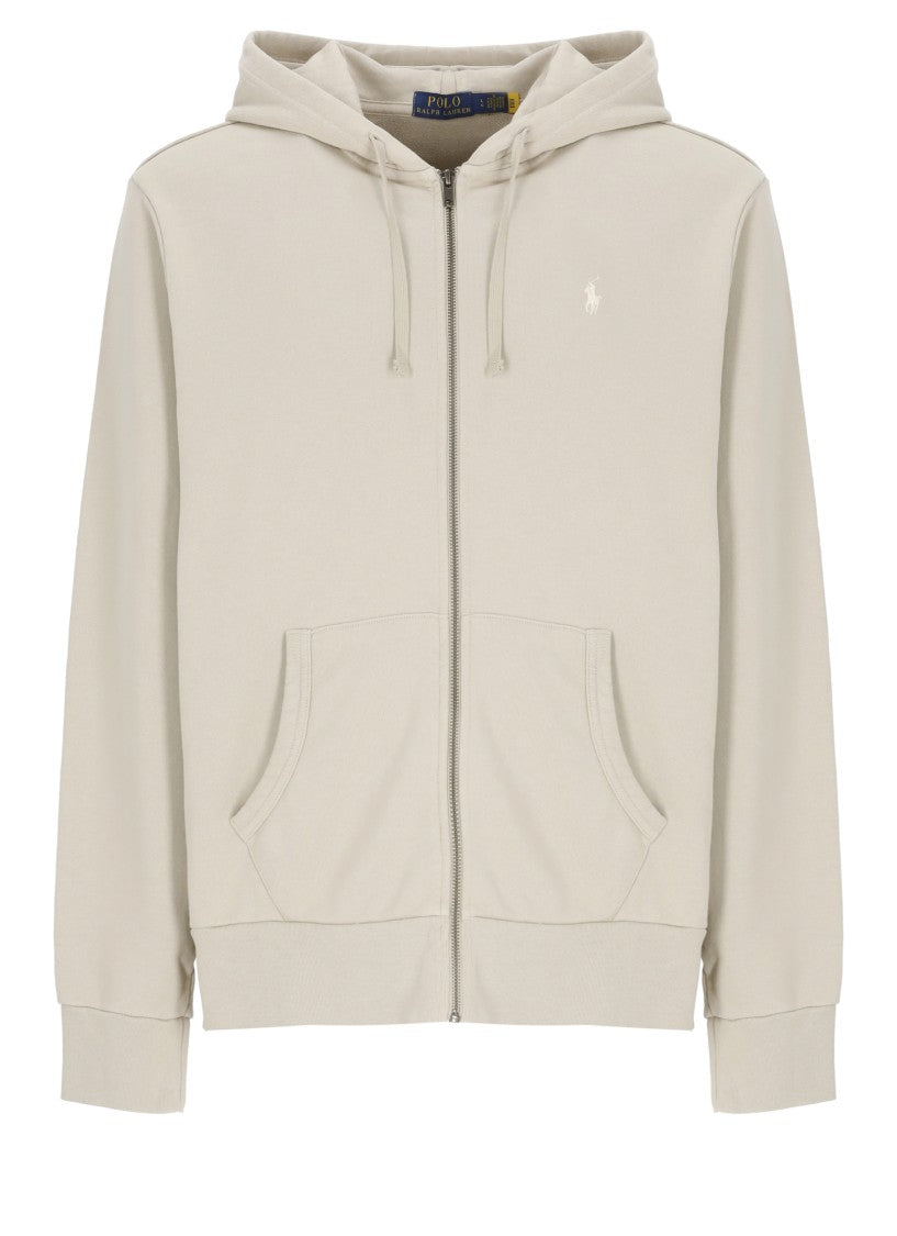 Polo Ralph Lauren Beige Pony Cotton Hoodie