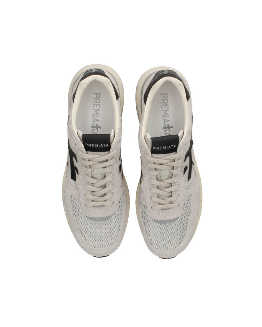 Premiata Layered Sneakers With Textured Sole And Cushioned Finish