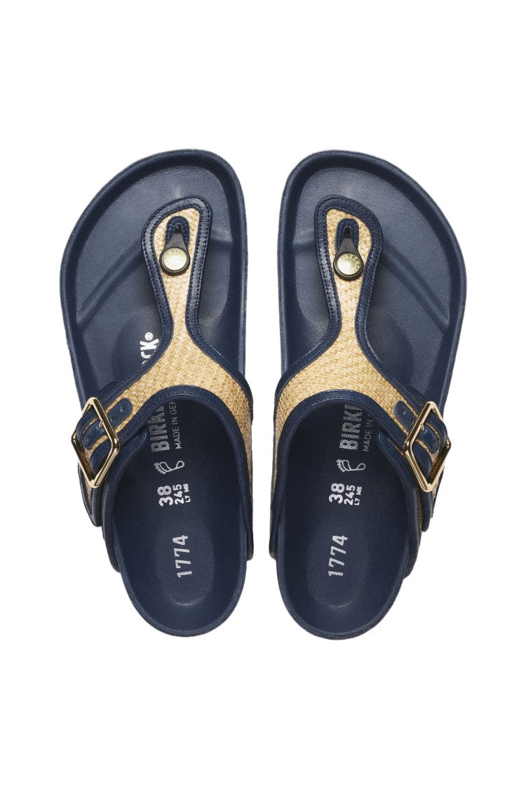 Birkenstock Natural Raffia Gizeh Thong Sandals