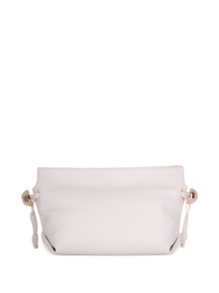 Liu Jo Beige Handbag With Gold-Tone Chain Accents
