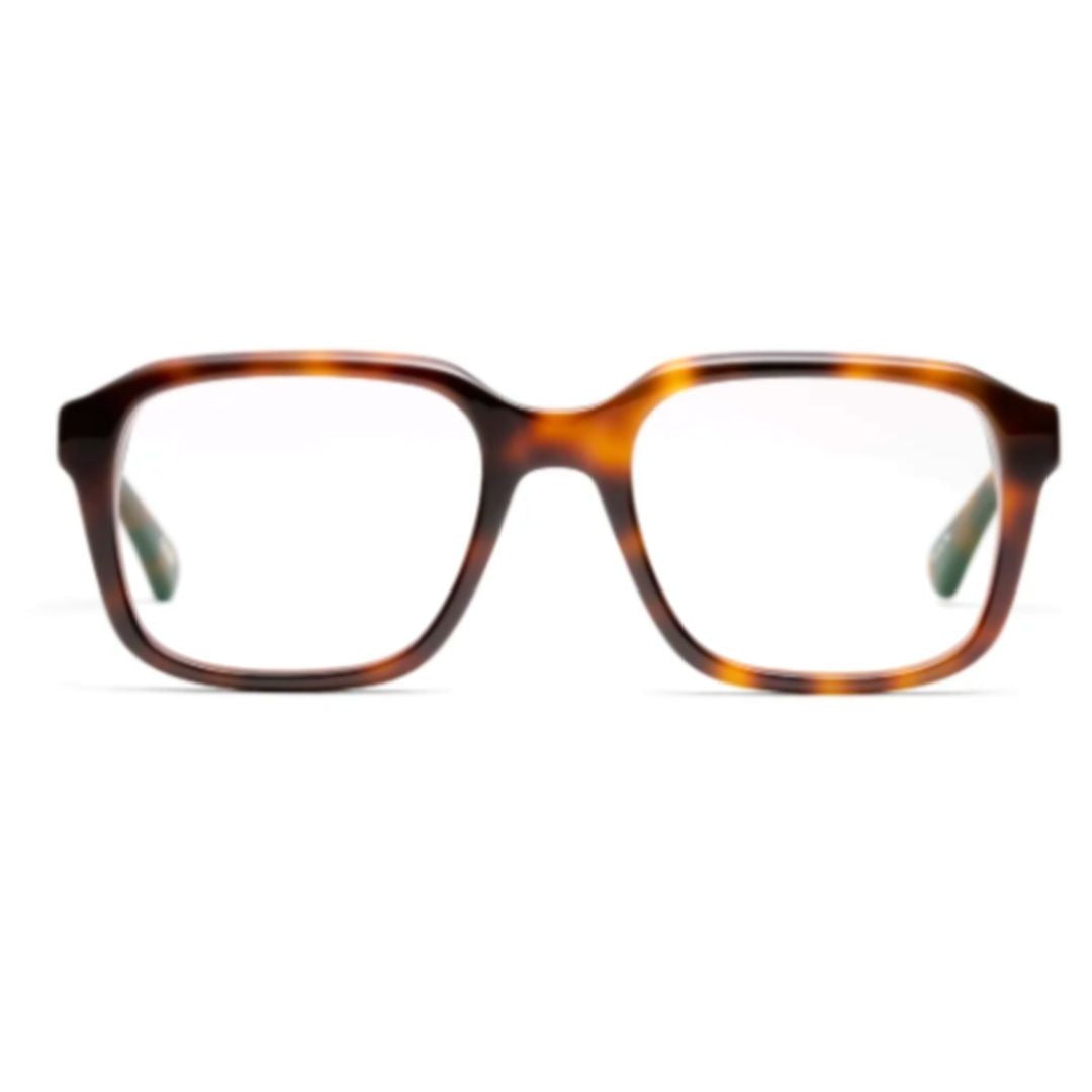 Peter And May Soleil Rectangular Tortoiseshell Pattern Eyeglasses With Polished Finish