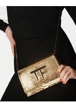Tom Ford Tf Disco Gold Python Bag