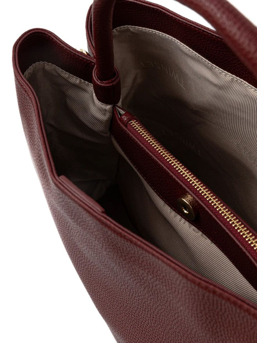 Twin-Set Structured Bag With Clean Lines