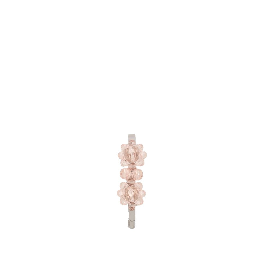 Simone Rocha Mini Flower Hair Clip - Brass - Pink