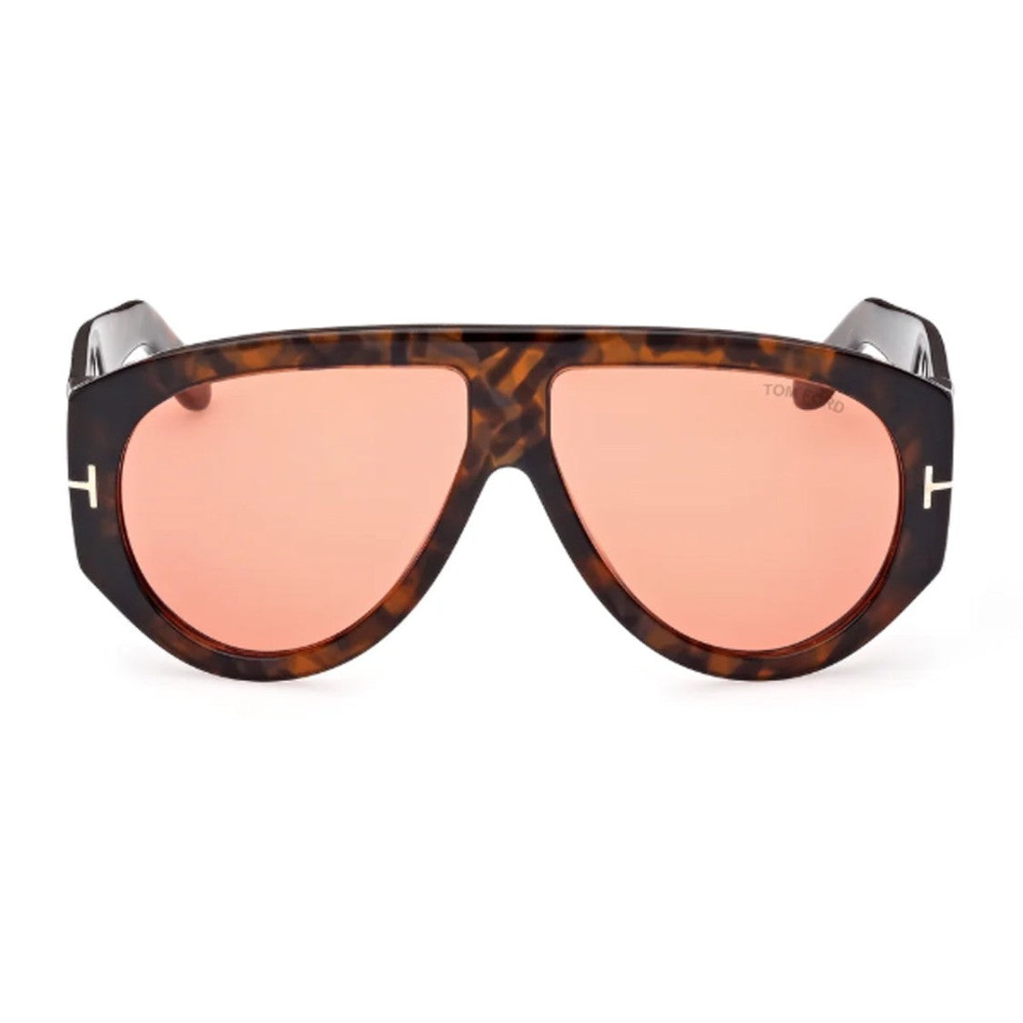 Tom Ford Havana Ft1044 Oversized Acetate Geometric Aviator Sunglasses