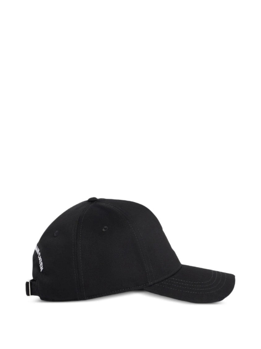 Dsquared2 Structured Black Baseball Cap Embroidered Logo