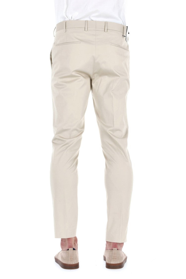 Pt Torino Dieci Model Cotton Twill Trousers