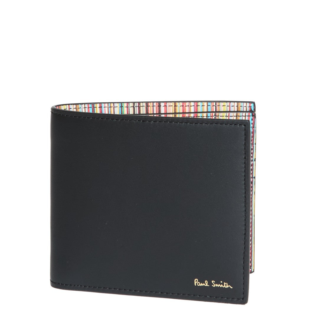 Paul Smith Leather Billfold Wallet With Colorful Interior
