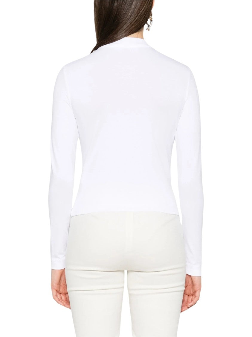 Jacquemus White Cotton Cropped Long-Sleeve T-Shirt