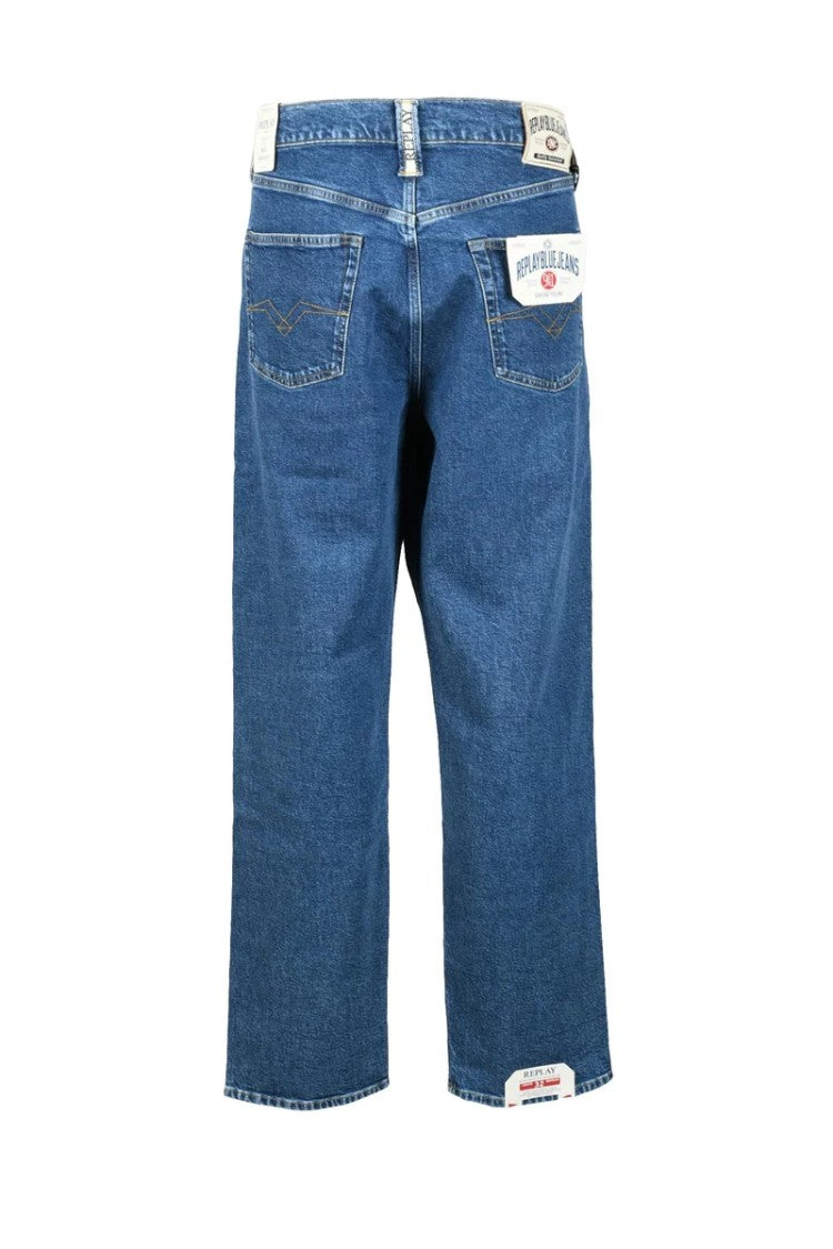 Replay Blue Straight Stretch Jeans