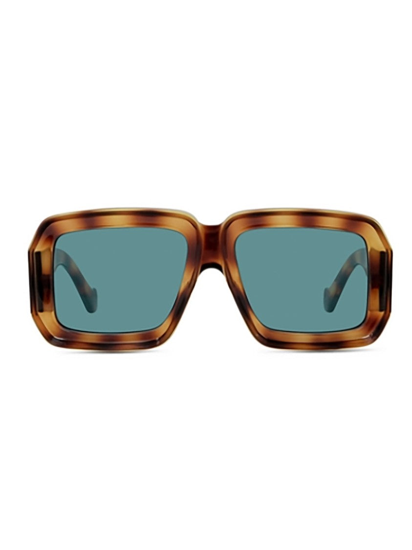 Loewe Tortoiseshell Lw40064u Rectangular Chunky Sunglasses