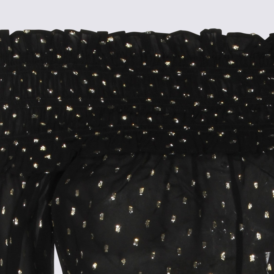Self-Portrait Black Viscose Top