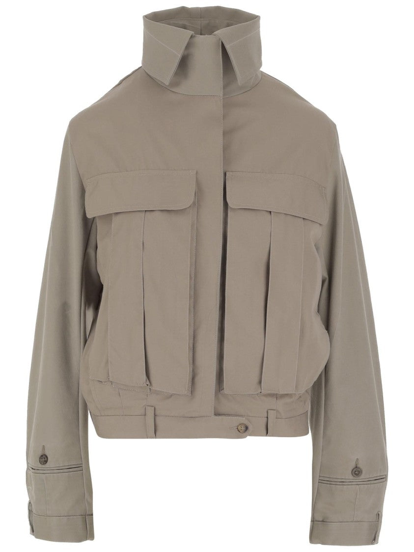 Hodakova Upside Down Cotton Jacket With High Collar