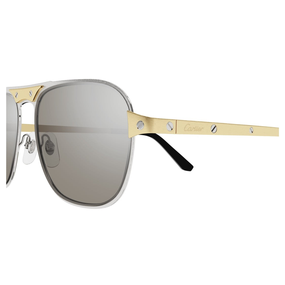 Cartier Ct0532s Rectangular Metal Frame Sunglasses